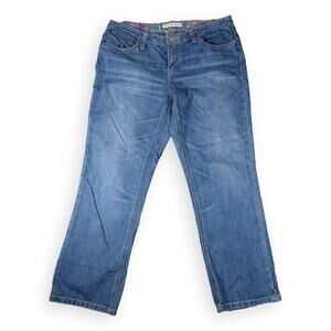 Tommy Hilfiger Straight Leg Jeans Size 12 Floral Waistband